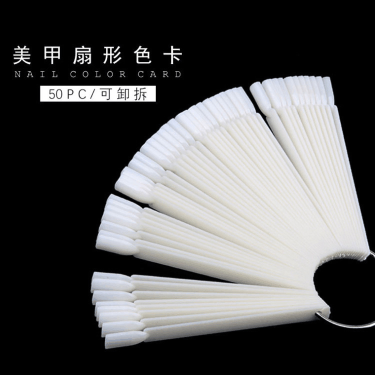 PRO False Nail Art Color Chart Stick Nails Polish Display