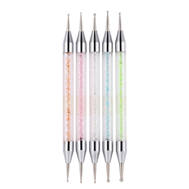 5PCS Set UV Gel Painting Drawing Nail Art Dotting Brush