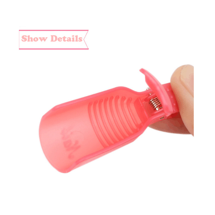 Plastic Nail Art Soak off Cap Clip Polish Remover Wrap
