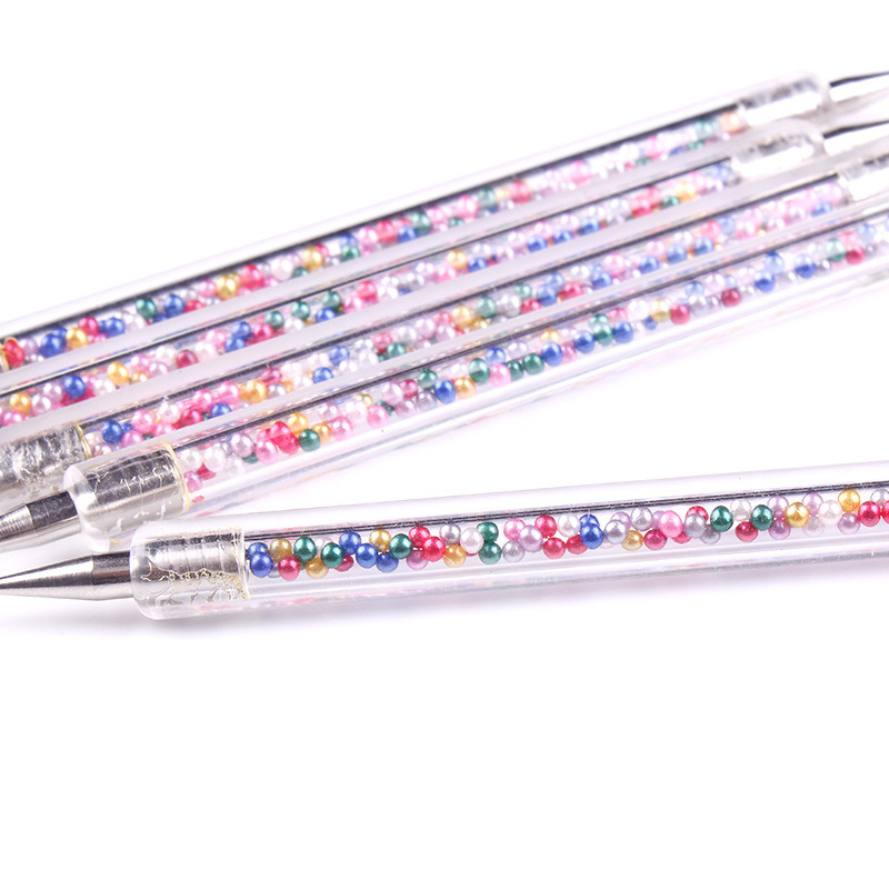 Nail Art Dotting Pen Acrylic Caviar 2-Way Brush Manicure Tools