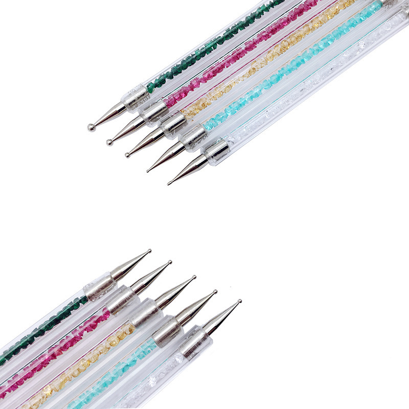 Nail Art Dotting Pen Acrylic UV Gel Painting Dotting Brush