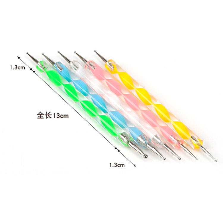 Marbleizing Steel Dotting Rhinestones Manicure Tools Nail Art Dotting Pen