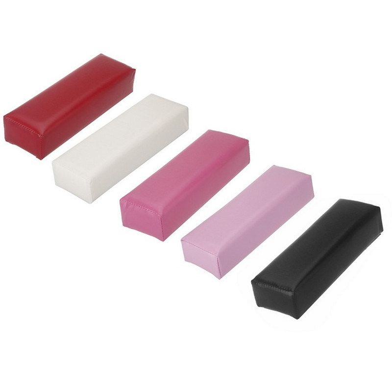 Leather Hand Arm Rest Semicircle Cushion Pillow Nail Art Design