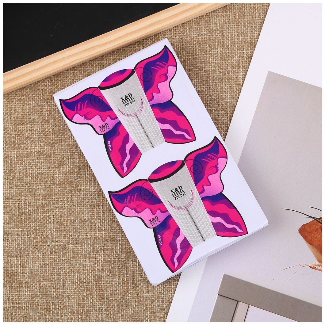 Self-Adhesive Nail Forms for Nail Tips Extension Butterfly Stickers New