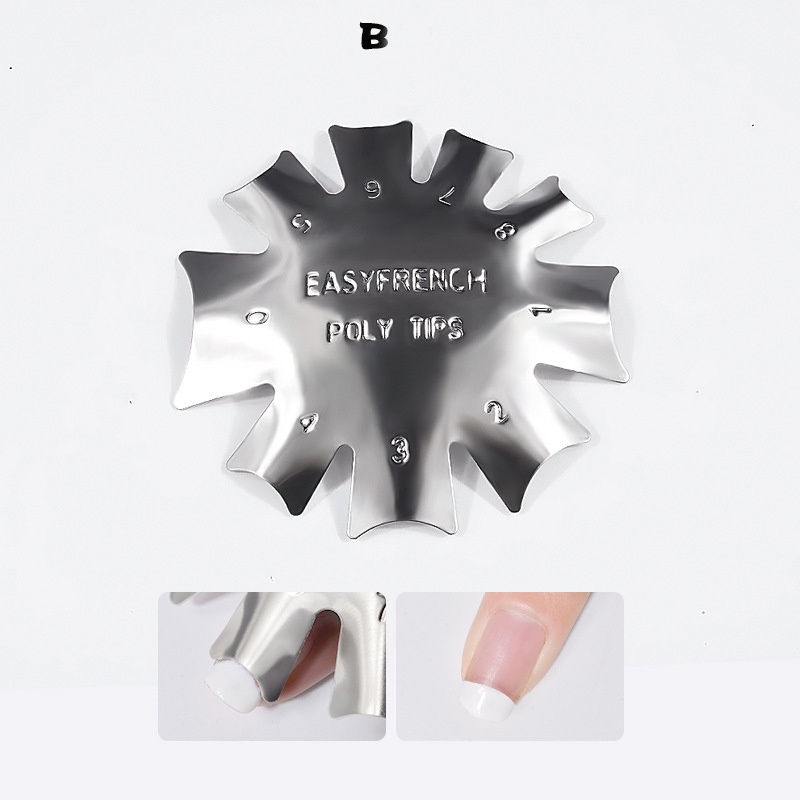 Easy French Poly Tips Guide Nail Manicure Tool