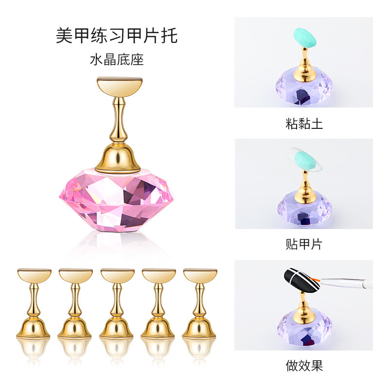 Diamond Nail Tip Holder Display Nail Tips Manicure Nail Tool
