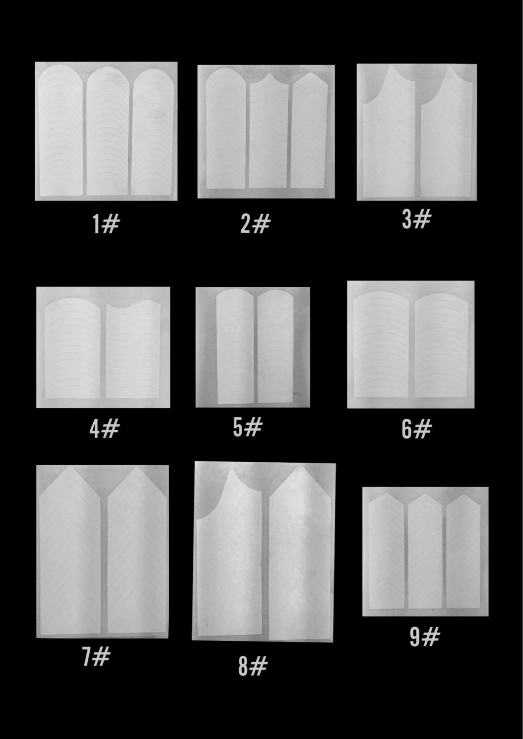 Manicure Nail Art DIY Salon French Guide Nail Stickers