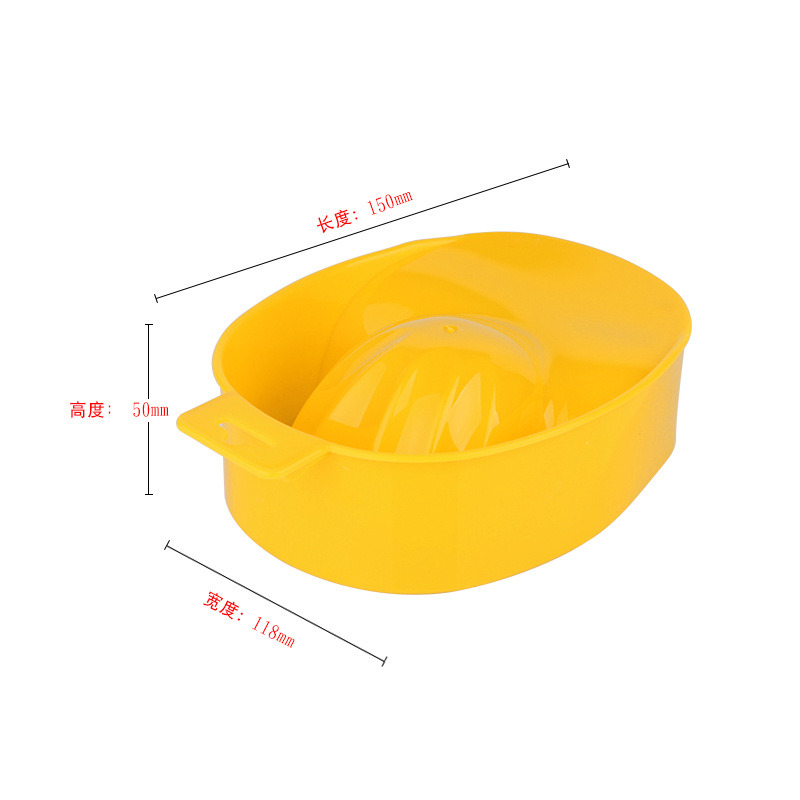 Plastic Hand Wash Gel Nail Art Care Soak Bowl