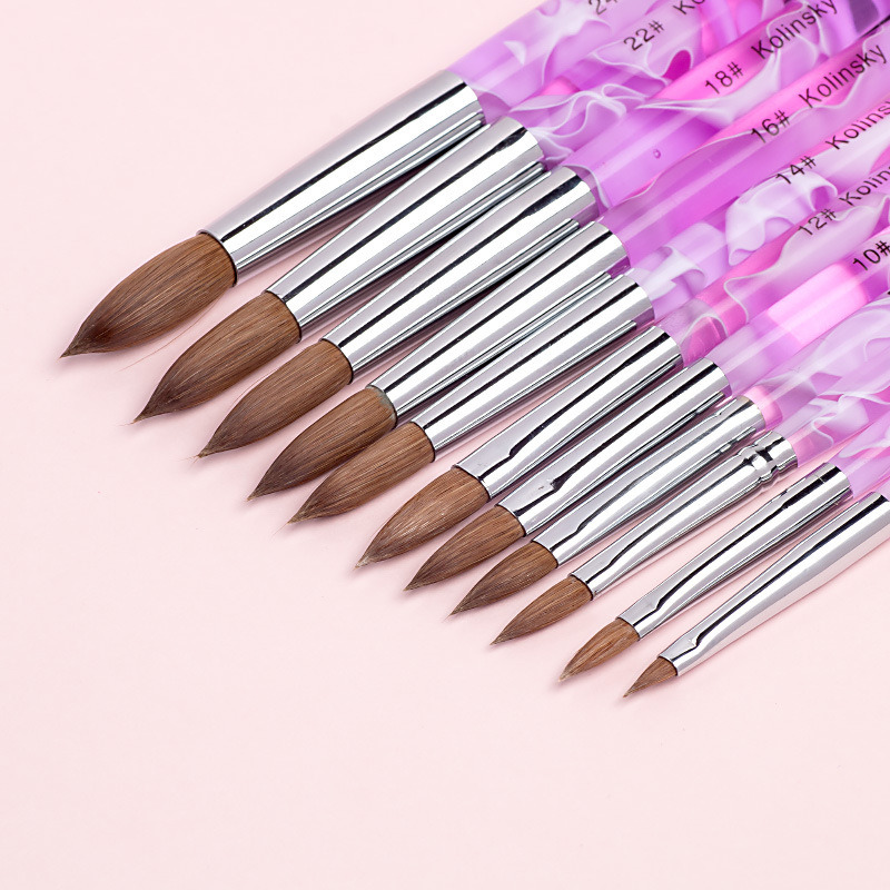 Acrylic UV Gel Painting Drawing Brushes Pens Nail Art Brush Tools