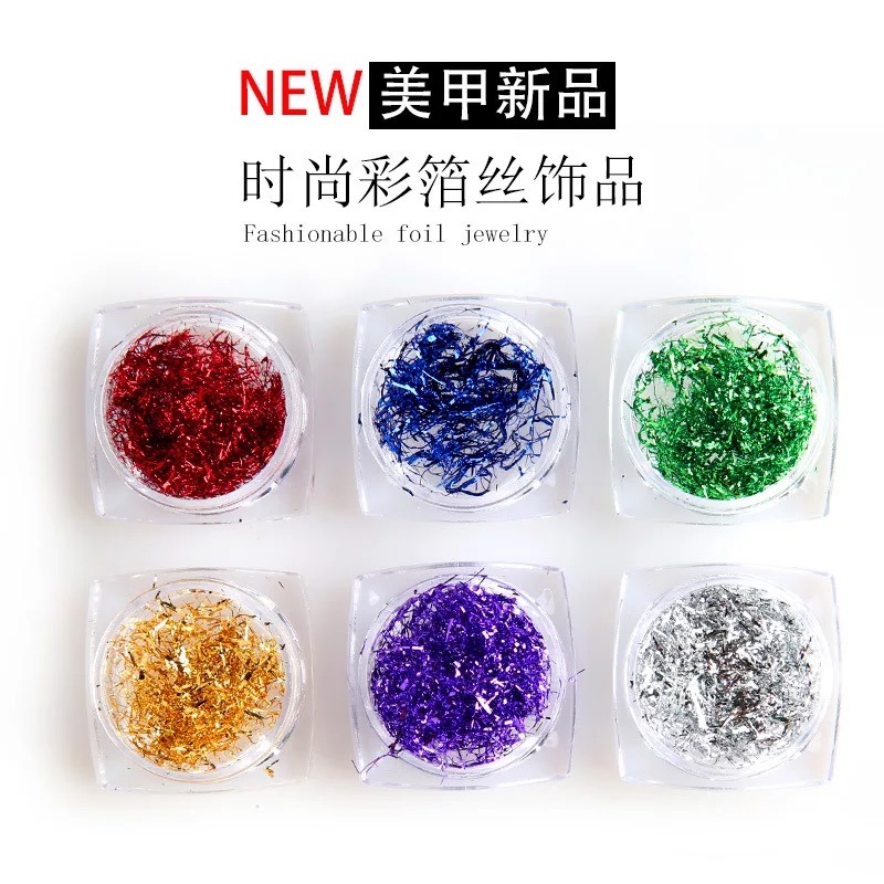 Fashionable Foil Jewelry Strip Nail Art 3D Nail Decoration Accessories
