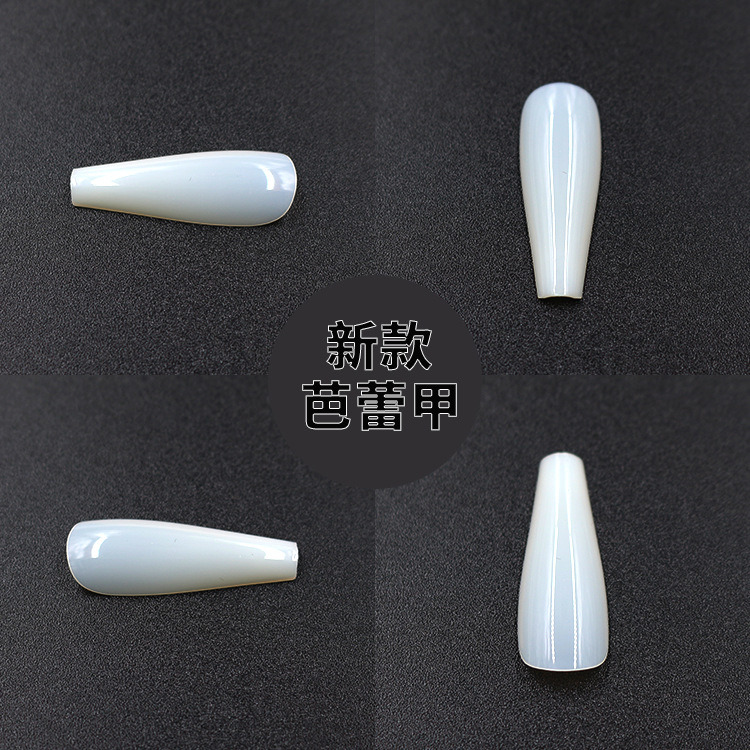 100PCS Plastic Nail Tip Ballet Shape False Nail Art Tips