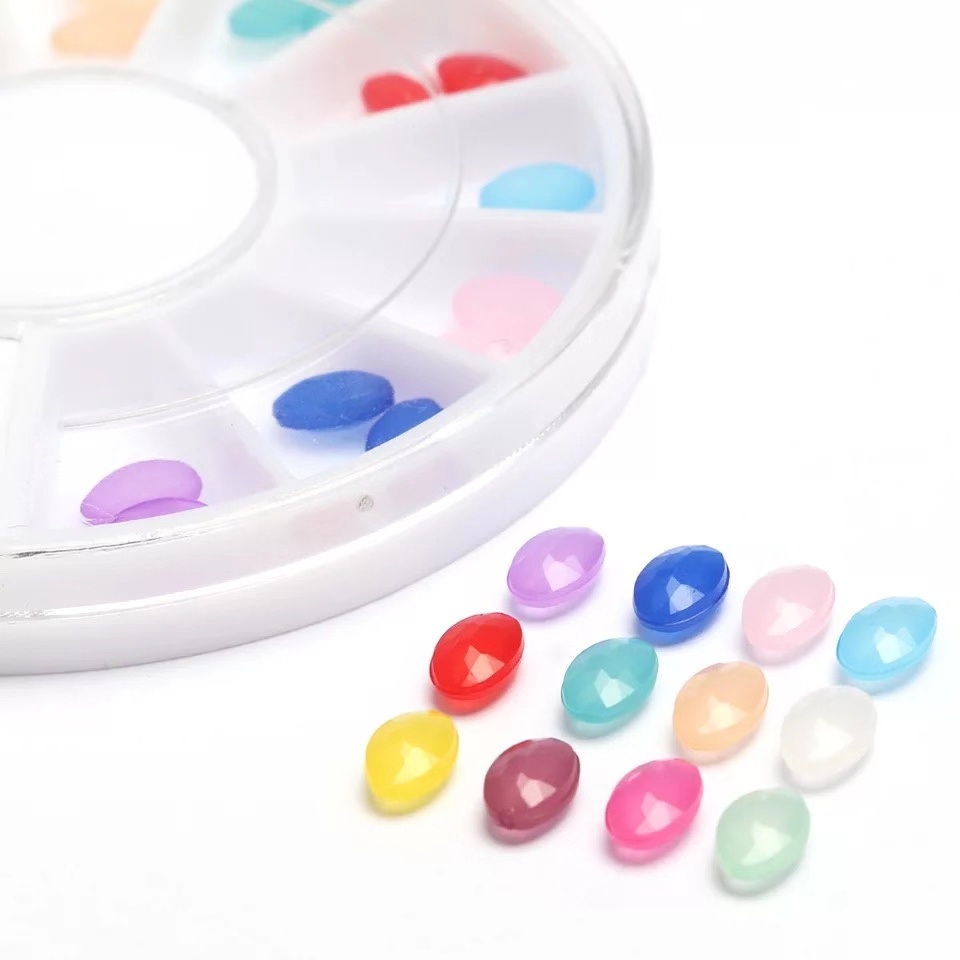 1 Box Colorful Nail Stones for Nails Art Decoration Accessories
