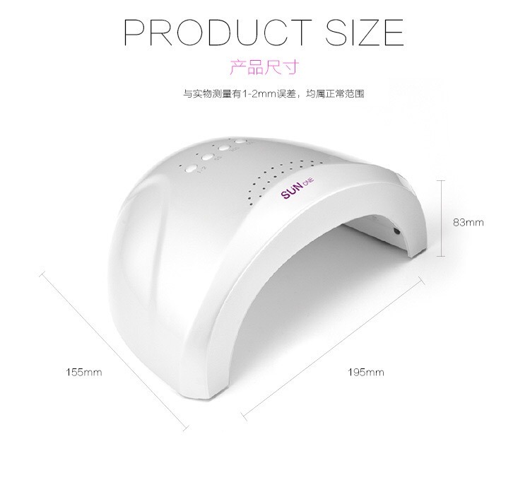 Sun Light LED Lamp 48W for Nail Glue&Gel Polish Hot