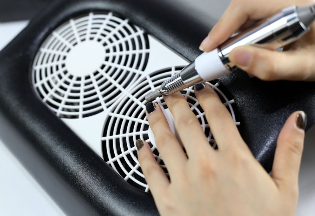 2 in 1 Manicure Machine with Suction Nail Art Dust Collector