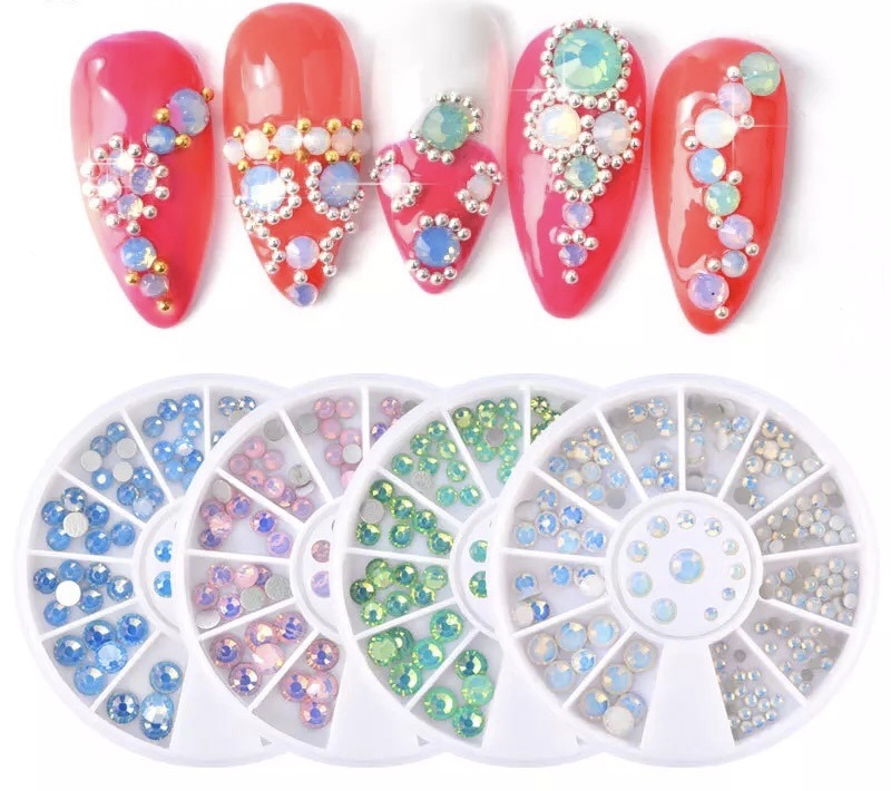 Opal Color Crystal Stones Glass Rhinestones Stones for Nails Art