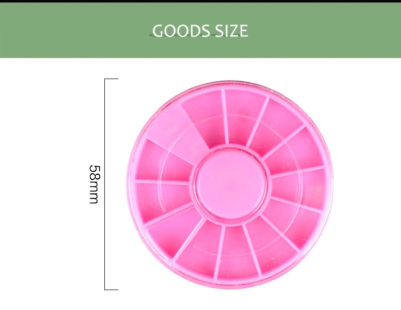 Jewelry Container Organizer Box Plastic Stone Wheel Nail Art Tools