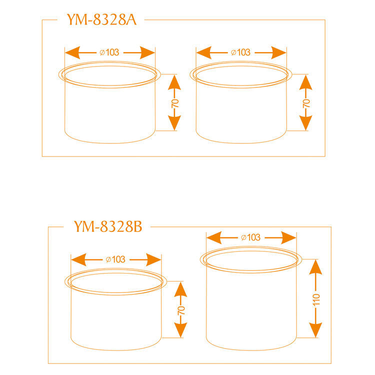 Depilatory Wax Machine Double Paraffine Warmer Wax Heater SPA