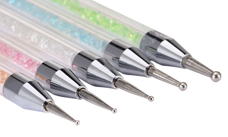 5PCS Set UV Gel Painting Drawing Nail Art Dotting Brush