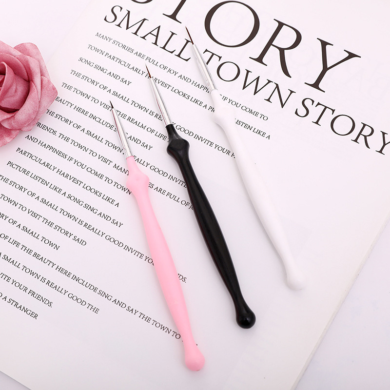 Nail Art Brush Crystal Acrylic Thin Liner Drawing Pen Brush