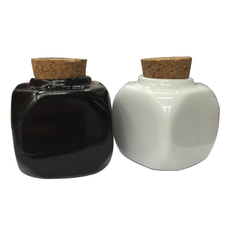 Small Sealed Storage Containers Square Ceramic Container Nail Art Accessories