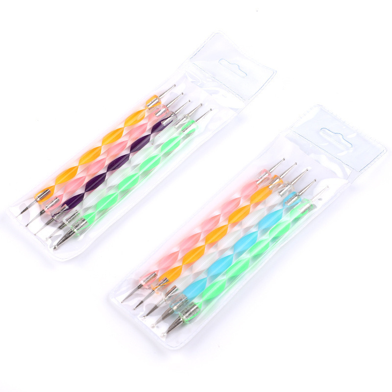 Nail Art Tools UV Gel Nail Painting Dotting Brush Set