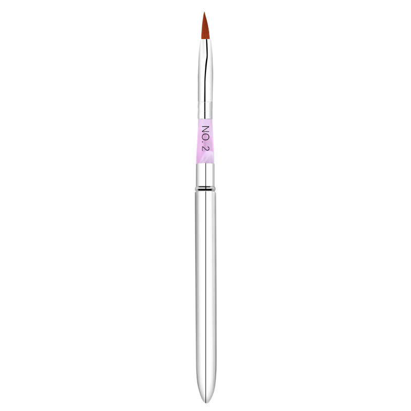 Copper Tube Acrylic Nail Brush Nail Art Tool