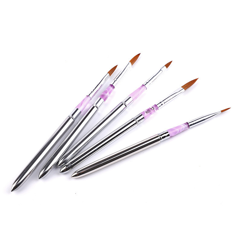 Copper Tube Acrylic Nail Brush Nail Art Tool