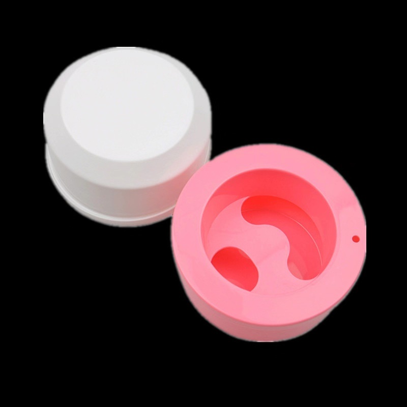 Portable Manicure Plastic Nail Polish Remover Bowl Nail Art Tools