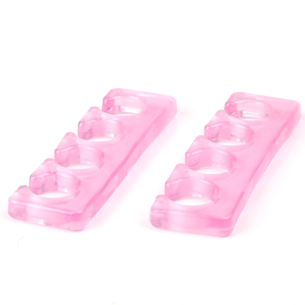 2PCS Soft Silicone Toe Separator Flexible Finge Nail Tool