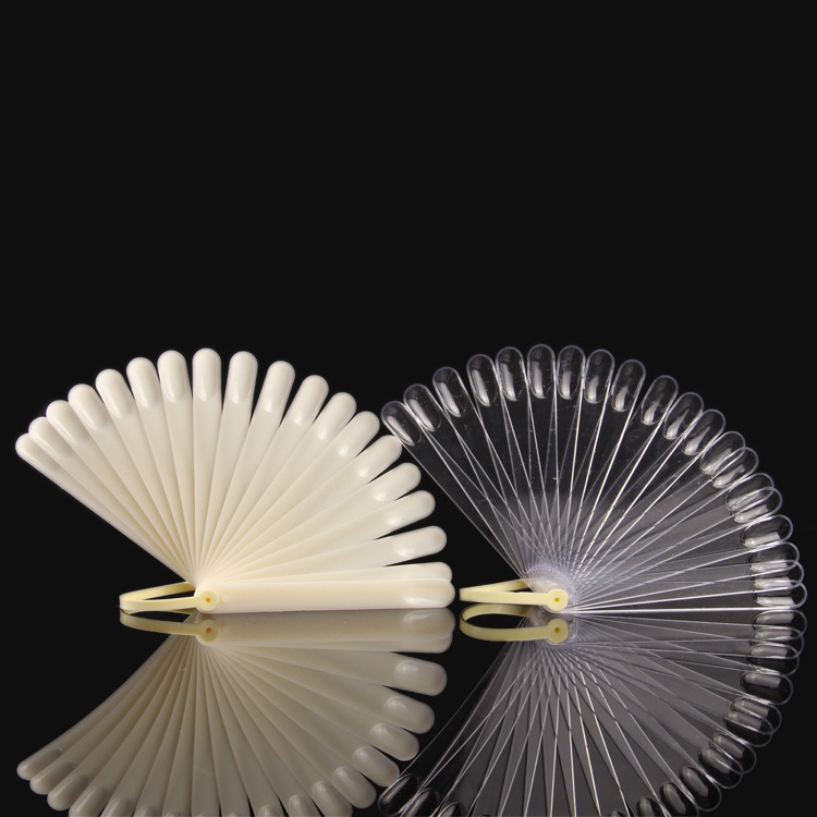 Fan-Shaped Nail Polish Color Display Natural Chart Color Display