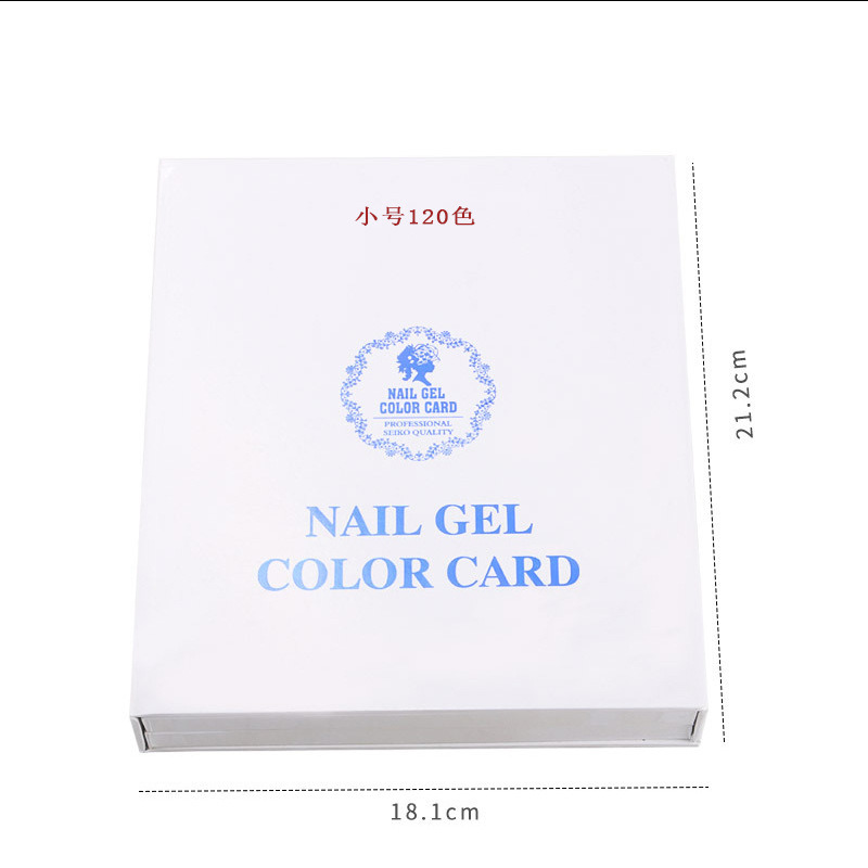 Dedicated White Nail Gel Polish Display Card Chart Color Chart