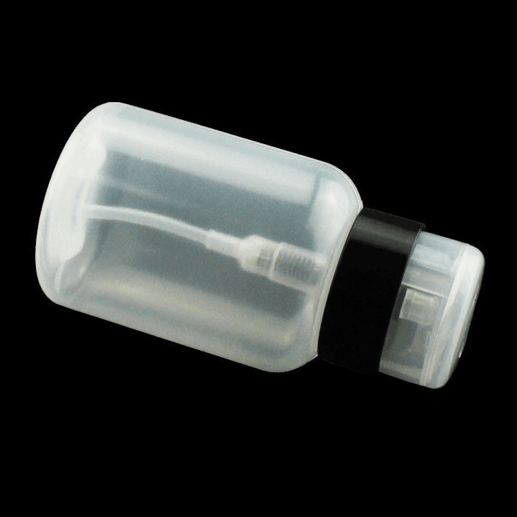 Liquid Clear Press Pumping Dispenser Container Nail Polish Remover Bottle