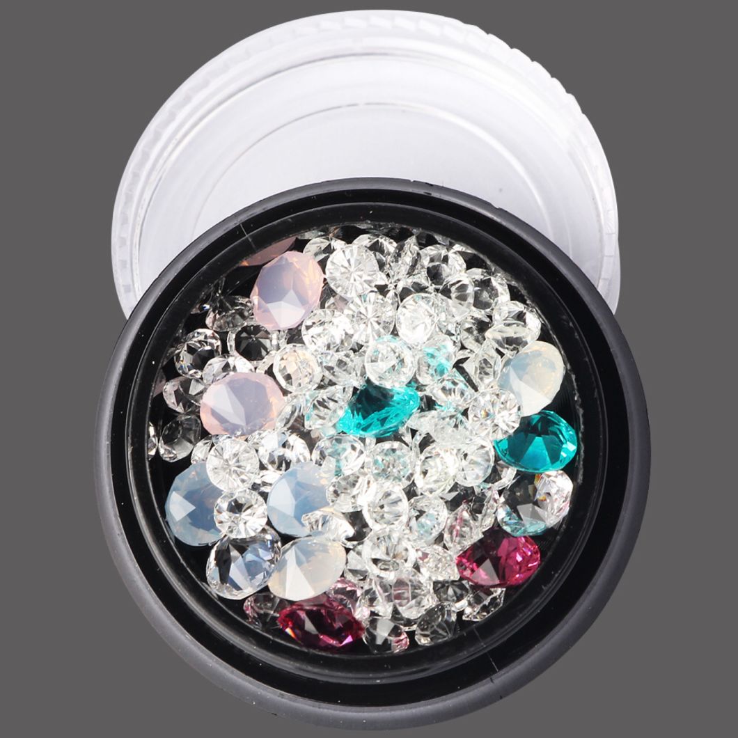 3D Nail Art Decorations Acrylic Diamond Different Shapes Nail Rhinestones