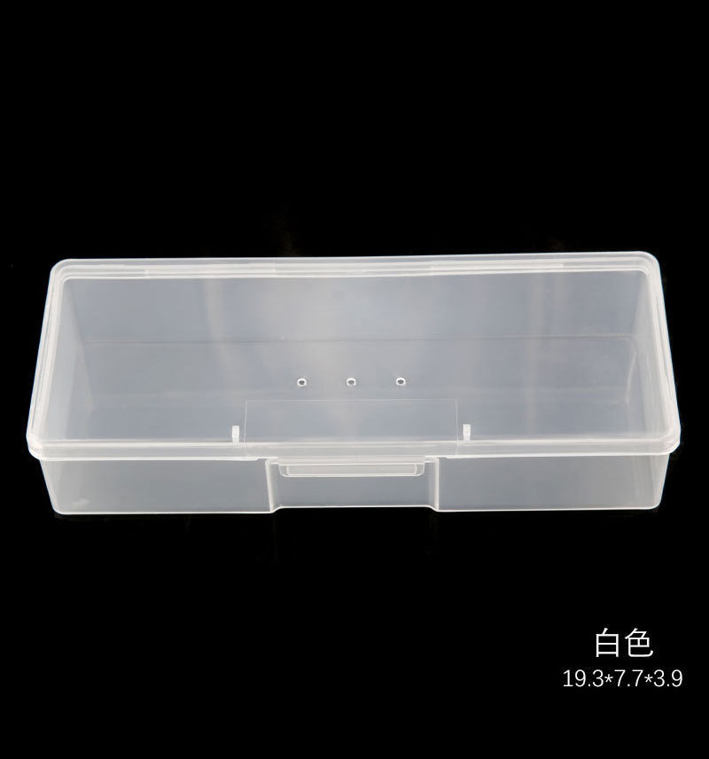 High Quality Transparent Manicure Nail Art Empty Container Storage Boxes