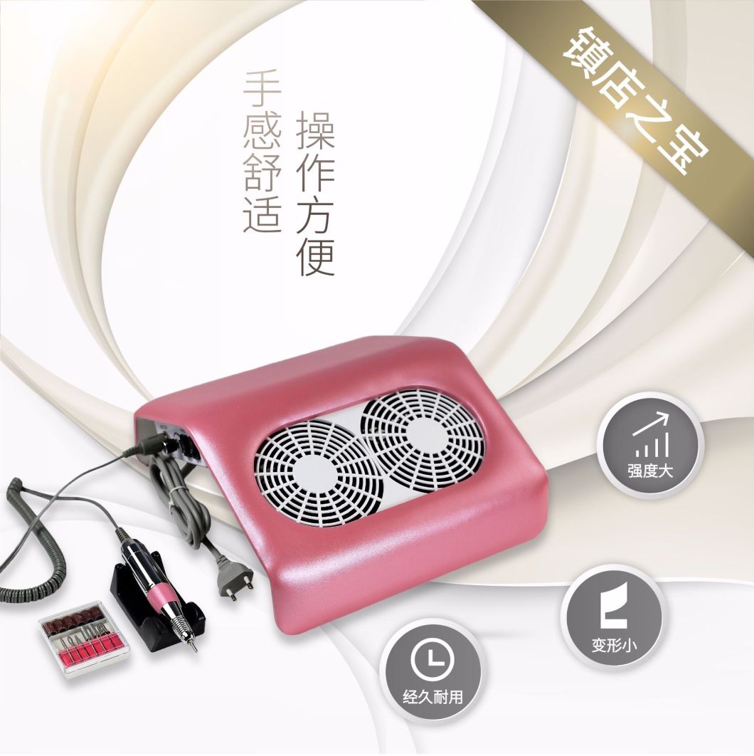 2 in 1 Manicure Machine with Suction Nail Art Dust Collector