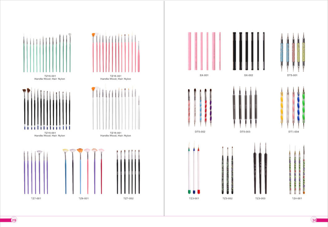 Nail Art Painting Brush and Gel Brush Set for Gel Nail