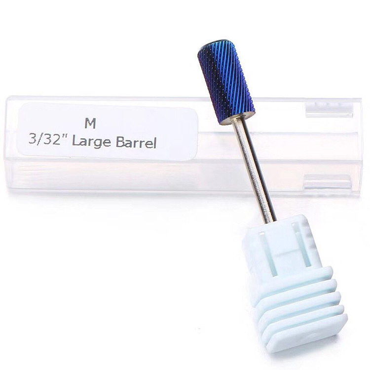 Blue Nail Drill Bit Metal Bits Manicure Nail Drill Accessories