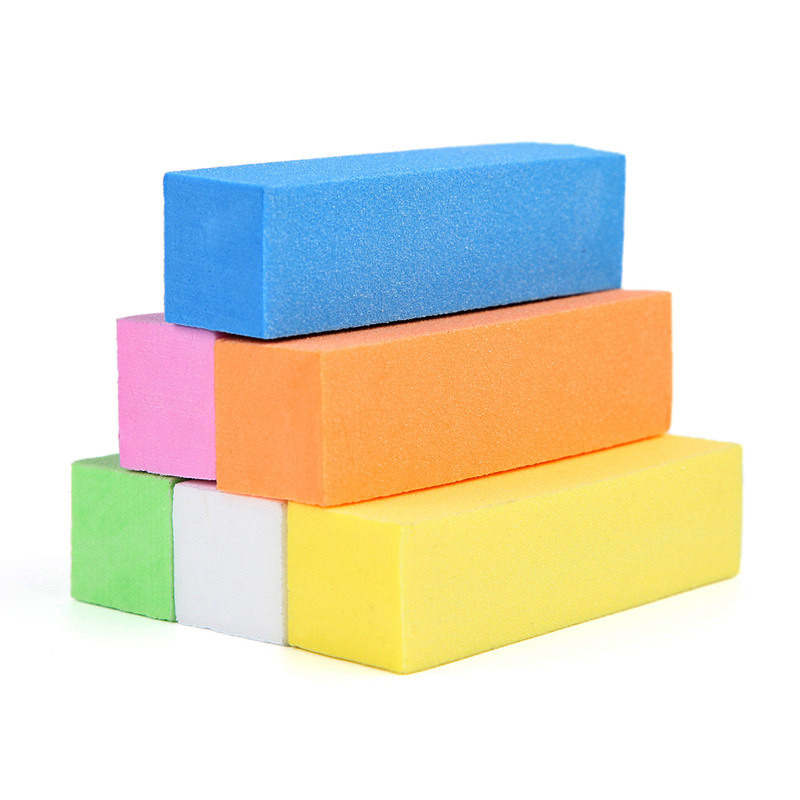 Nail File Buffer Polisher Sanding Block Polished Lime Nail Sponge