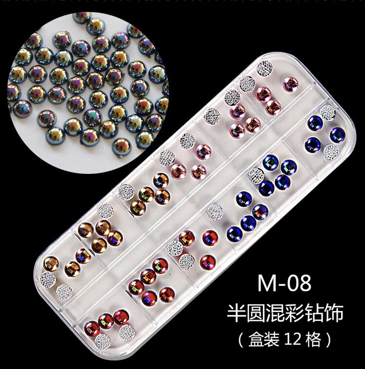 New Multi-Size Nail Rhinestones 3D Decorations Nail Art Decorations