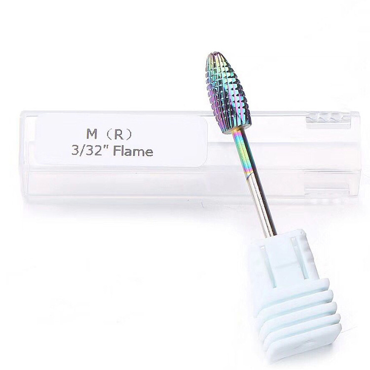 Colorful Burr Nail Drill Bit Manicure Nail Art Tool Accessories