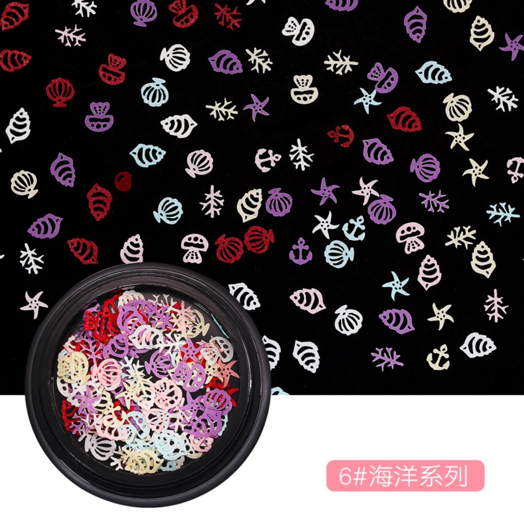 Metalic Colorful All Kinds of Shape Slice for Nail Art