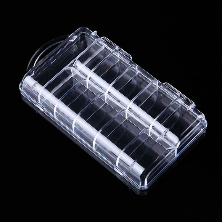 100PCS Nail Tip Box Nail Art Tools Portable Empty Containers