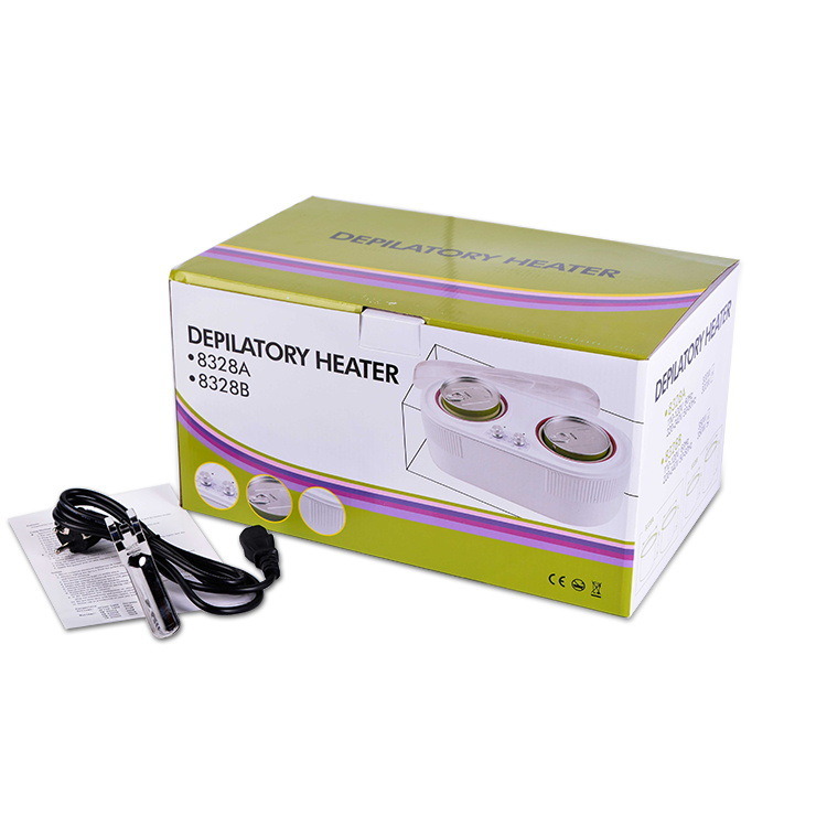 Depilatory Wax Machine Double Paraffine Warmer Wax Heater SPA
