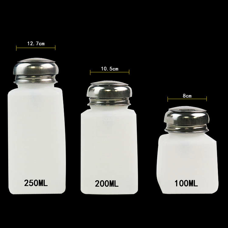 Nail Polish Remover Empty Bottle Push Down Pump Dispensers Lip