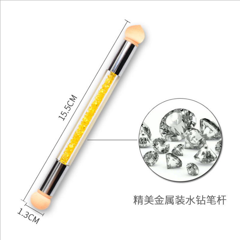 Dual Sponge Heads Gel Polish Color Gradient Nail Brush Pen