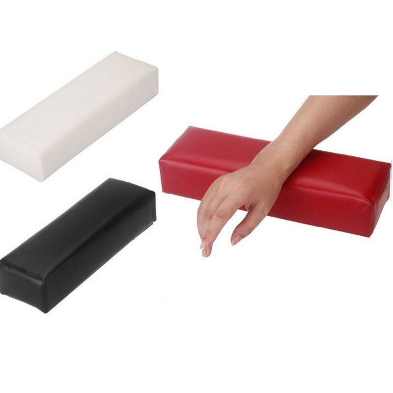 Leather Hand Arm Rest Semicircle Cushion Pillow Nail Art Design