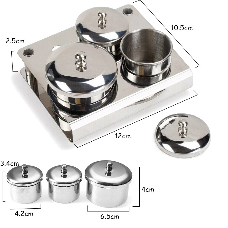 Salon Manicure Acrylic Powder Liquid Container Organizer Nail Dish