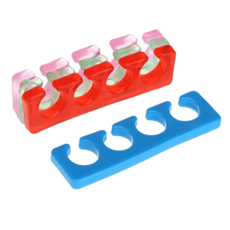 2PCS Soft Silicone Toe Separator Flexible Finge Nail Tool
