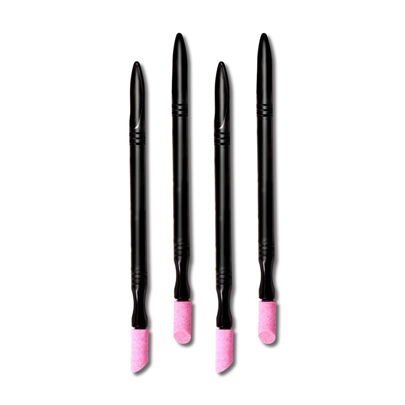 Nail Quartz Brush with Pusher Manicure Nail Art Tool