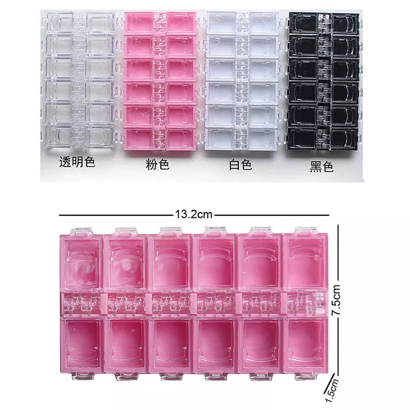 Empty Plastic Storage Box Jewelry Beads Container Accessories Nail Tool